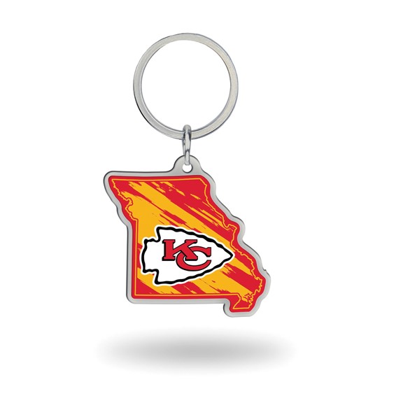 NFL Kansas City Chiefs Kansas State Shape Keychain