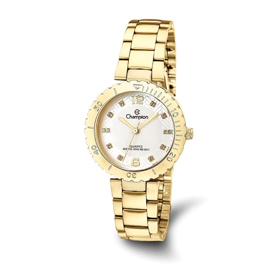 Ladies Champion Glamour IP-plated Changeable Bezel/Strap Watch