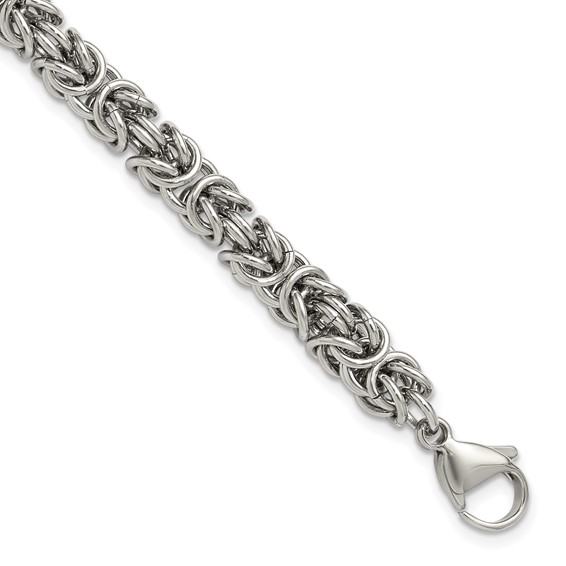 Chisel Stainless Steel Polished 6mm 8.5 inch Fancy Link Bracelet